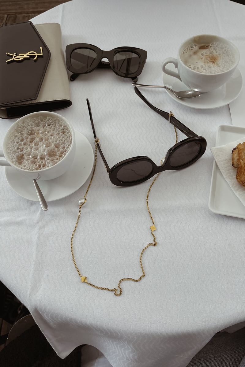 Tessa Sunglasses Chain - Boutique Minimaliste has waterproof, durable, elegant and vintage inspired jewelry