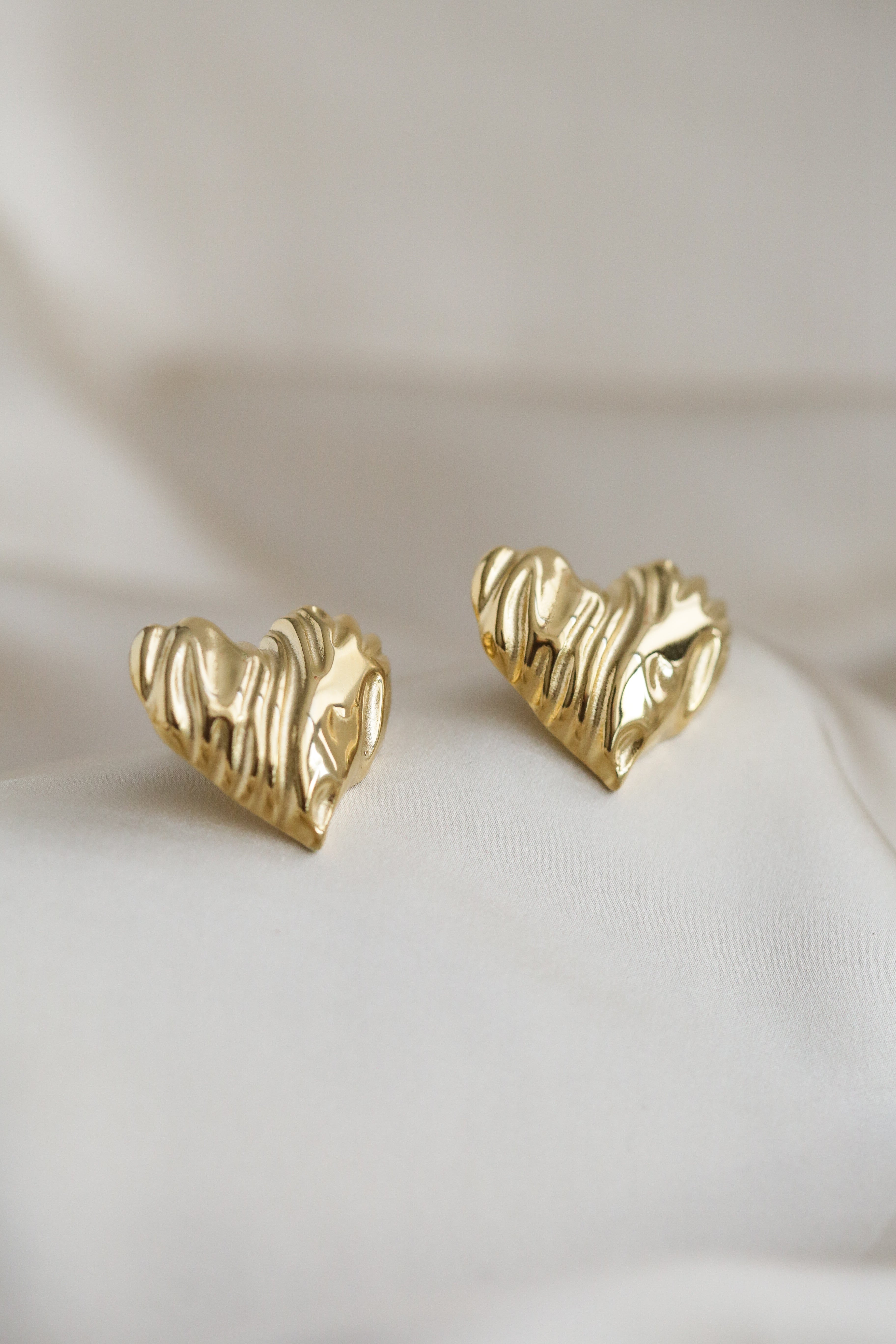 The Heart - Statement Earrings - Boutique Minimaliste has waterproof, durable, elegant and vintage inspired jewelry