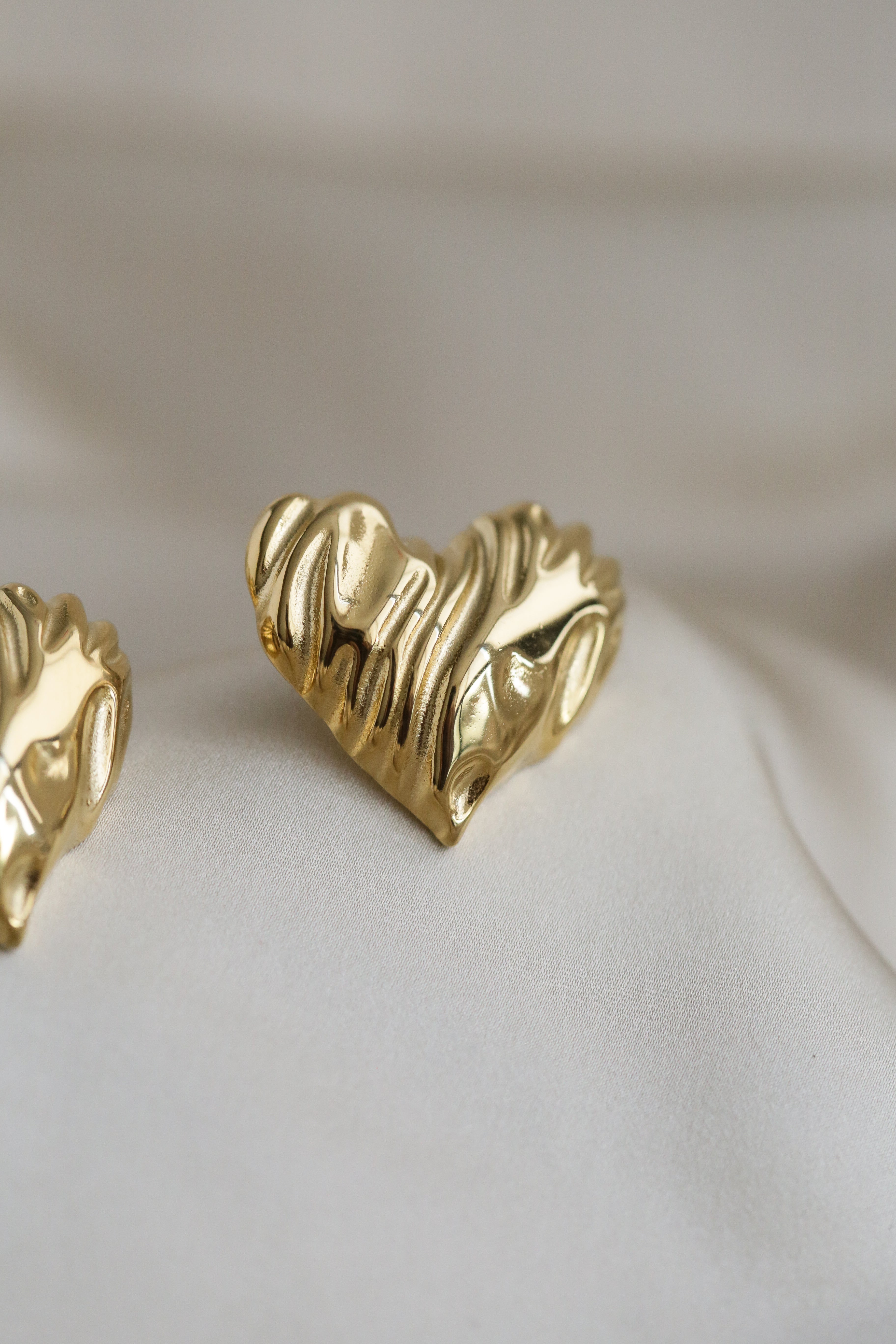 The Heart - Statement Earrings - Boutique Minimaliste has waterproof, durable, elegant and vintage inspired jewelry
