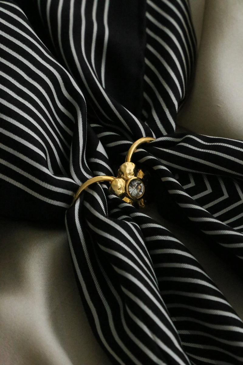 Theodora (Vintage) Scarf Ring - Boutique Minimaliste has waterproof, durable, elegant and vintage inspired jewelry
