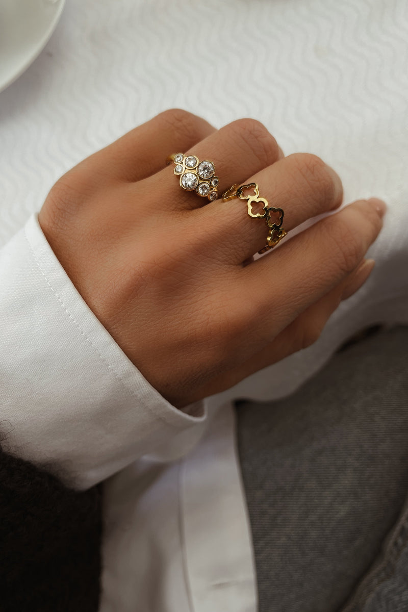 Tina Ring - Boutique Minimaliste has waterproof, durable, elegant and vintage inspired jewelry