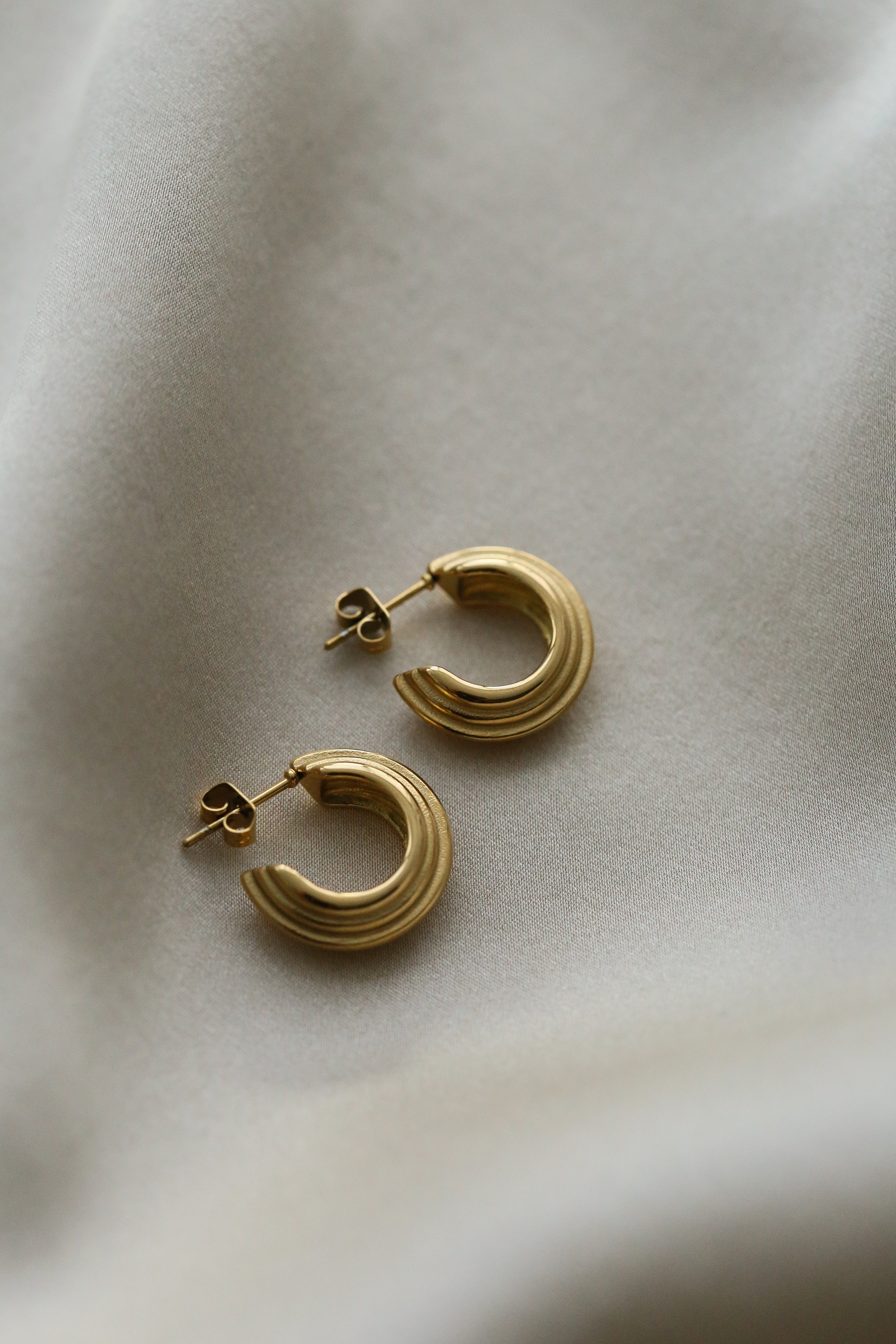 Valentina Hoops - Boutique Minimaliste has waterproof, durable, elegant and vintage inspired jewelry