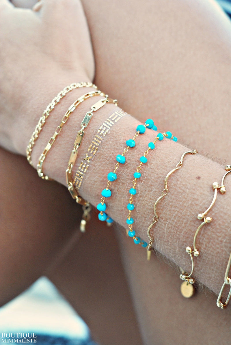 Vintage Chain bracelet - Detailed - Boutique Minimaliste has waterproof, durable, elegant and vintage inspired jewelry