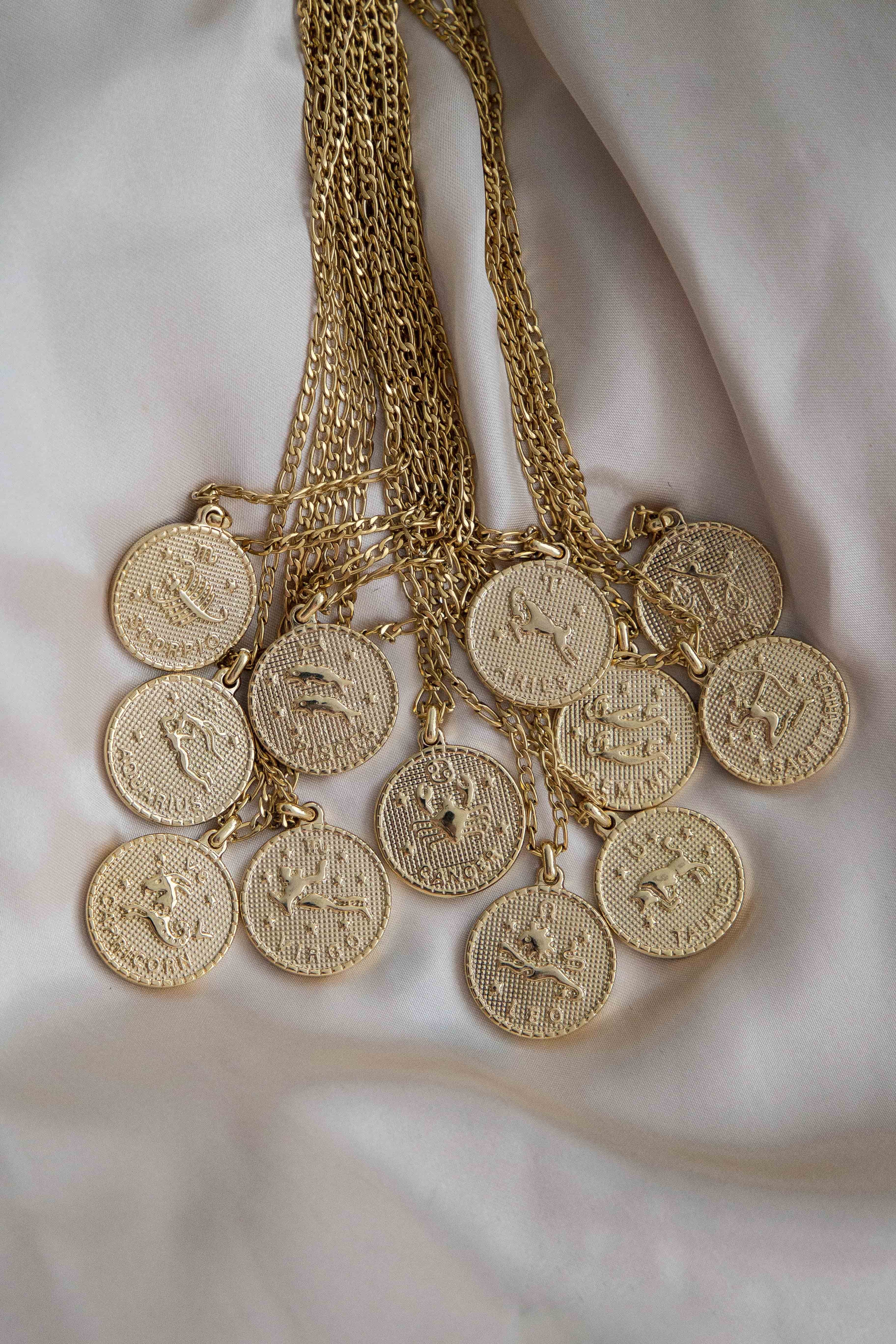 Zodiac Necklace - Gemini - has waterproof, durable, elegant and vintage inspired jewelry